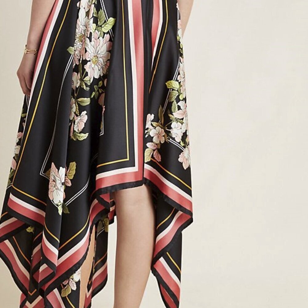 NWT Anthropologie Jacqueline Asymmetrical Midi Skirt by ISLA MAUDE - Picture 4 of 8